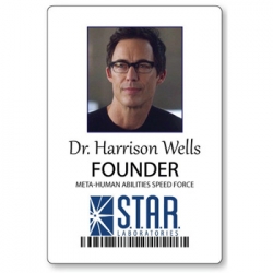 Dr Harrison Wells "The Flash" name badge Cosplay / Halloween costume Accessory